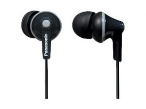 1. Panasonic ErgoFit In-Ear Earbuds RP-TCM125-K