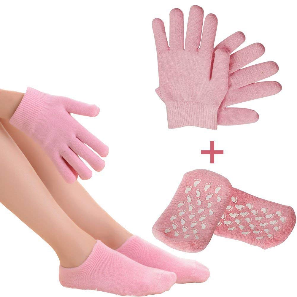 NatraCure Moisturizing Gloves with Socks & Foot Peel Mask