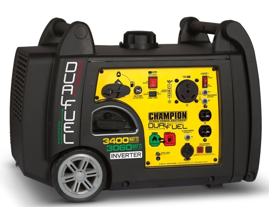 Champion 100263 3400-Watt Dual Fuel Portable Inverter Generator
