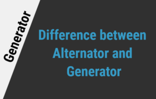 Difference between alternator and generator