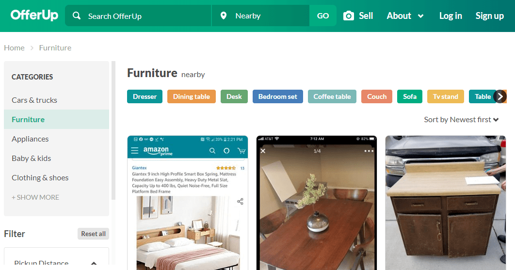 OfferUp Second Hand Furniture Store
