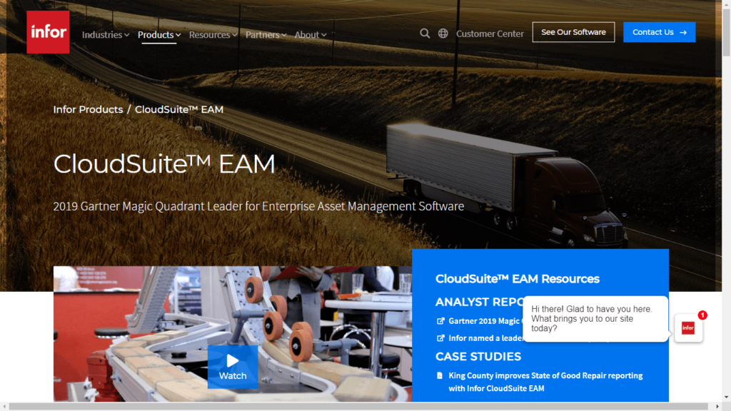 Cloudsuite EAM by Infor Asset Management Software