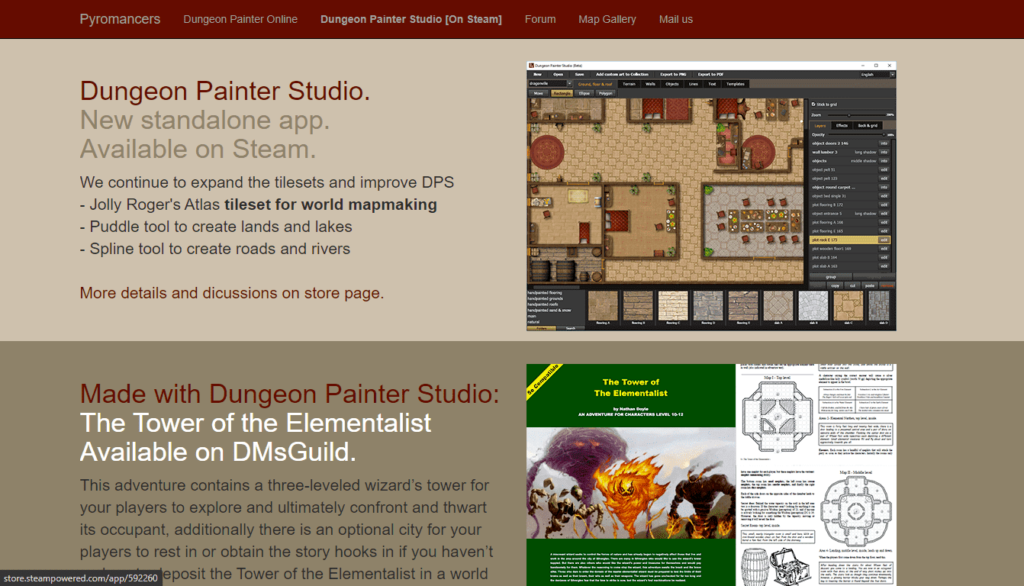 Dungeon Painter map making software
